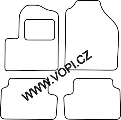 Autokoberce Ford Transit Tourneo Connect 2003 - 12/2013 Carfit (1444)